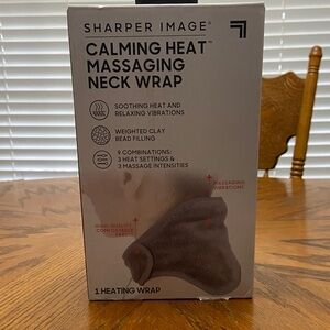 Sharper Image Gray Massaging Neck Wrap